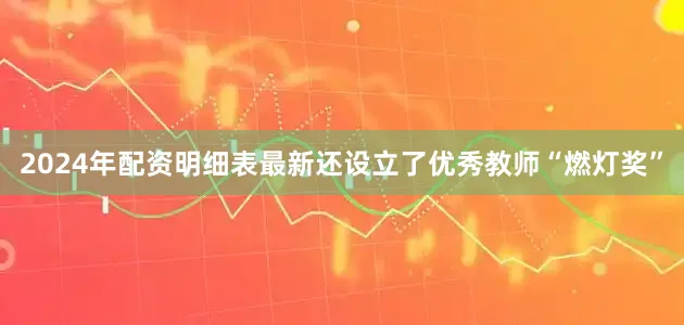 2024年配资明细表最新还设立了优秀教师“燃灯奖”